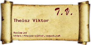 Theisz Viktor névjegykártya